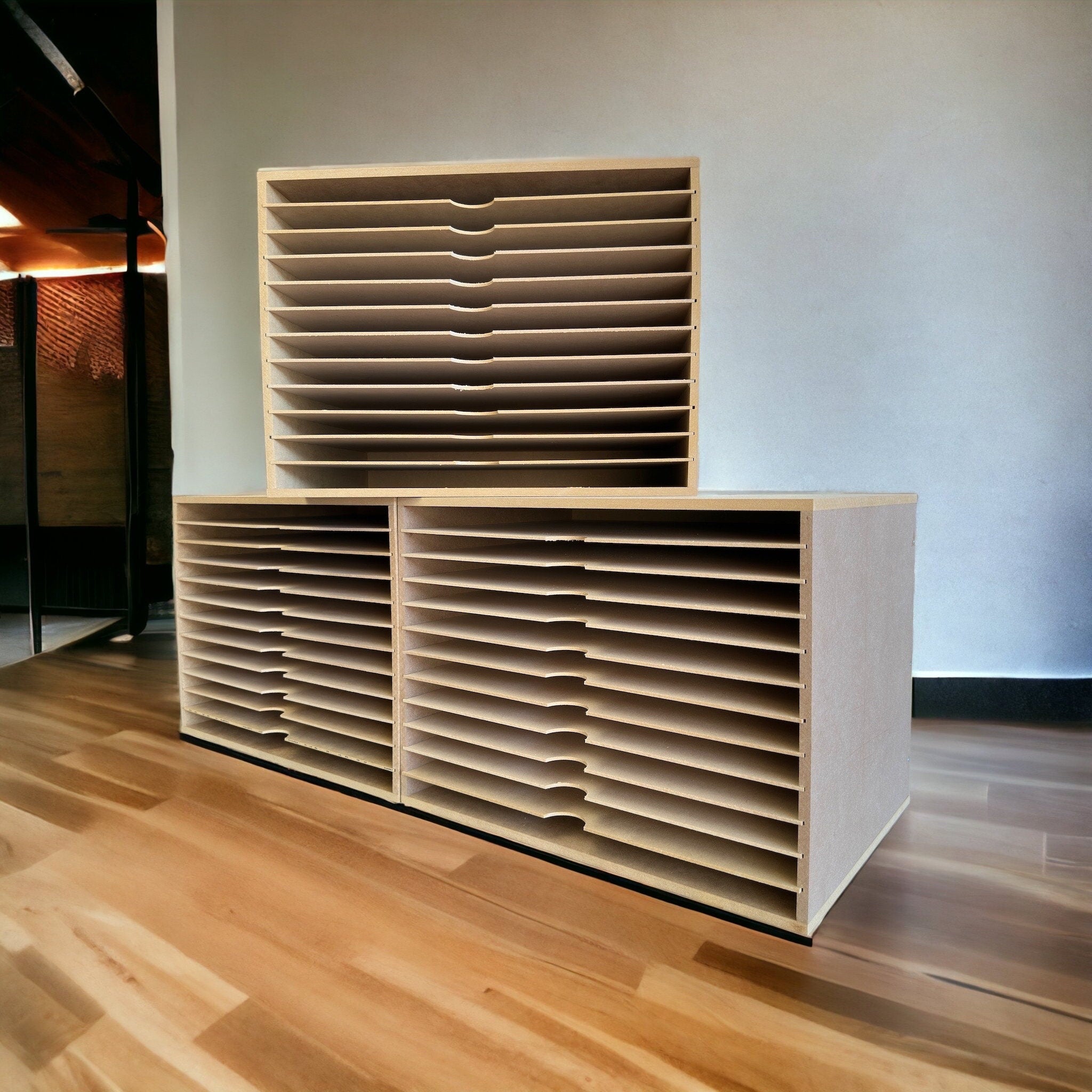 A3 Paper Storage Box 12 Shelve Unit.