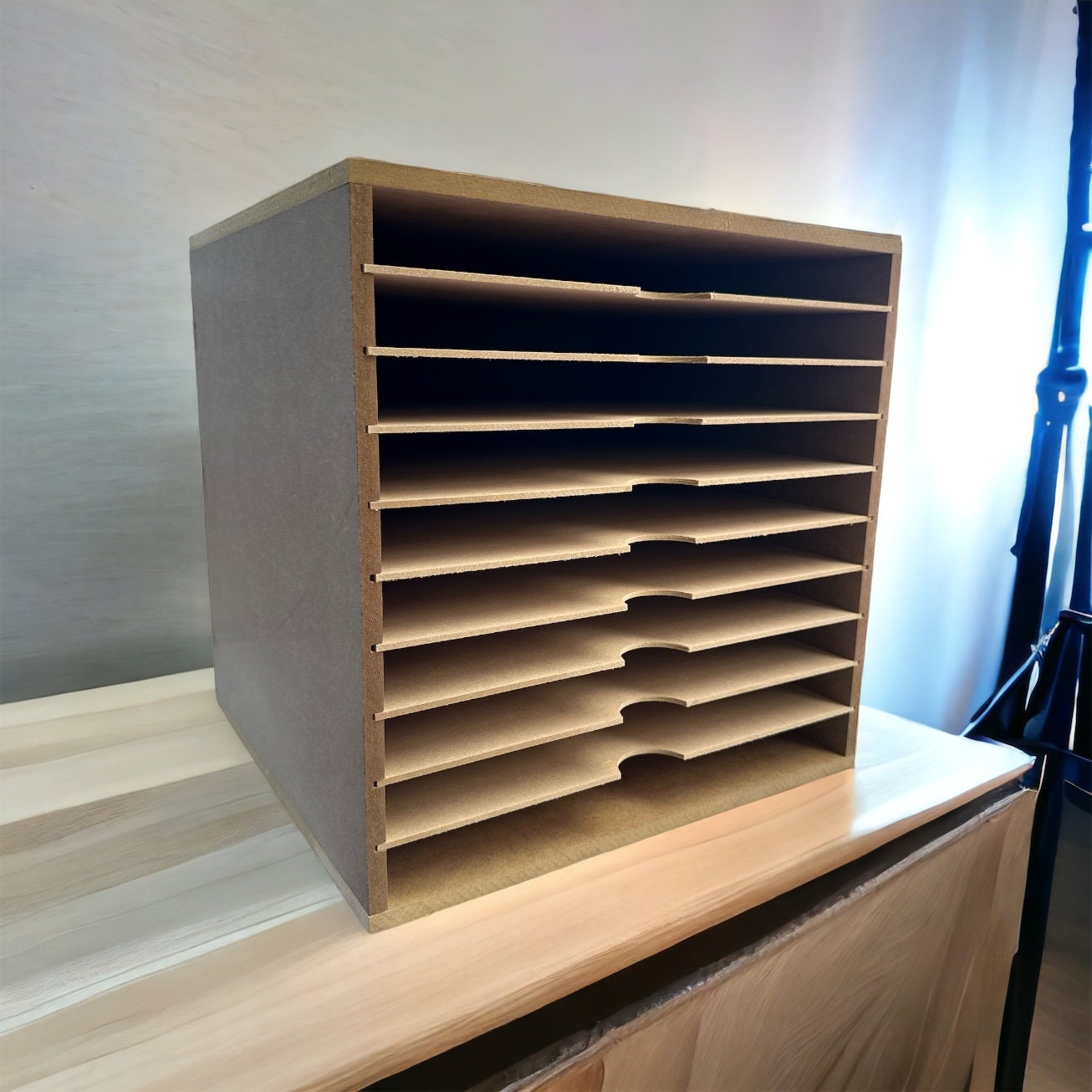Card Stock Paper Storage Box for 12" x 12" 10 Shelve.