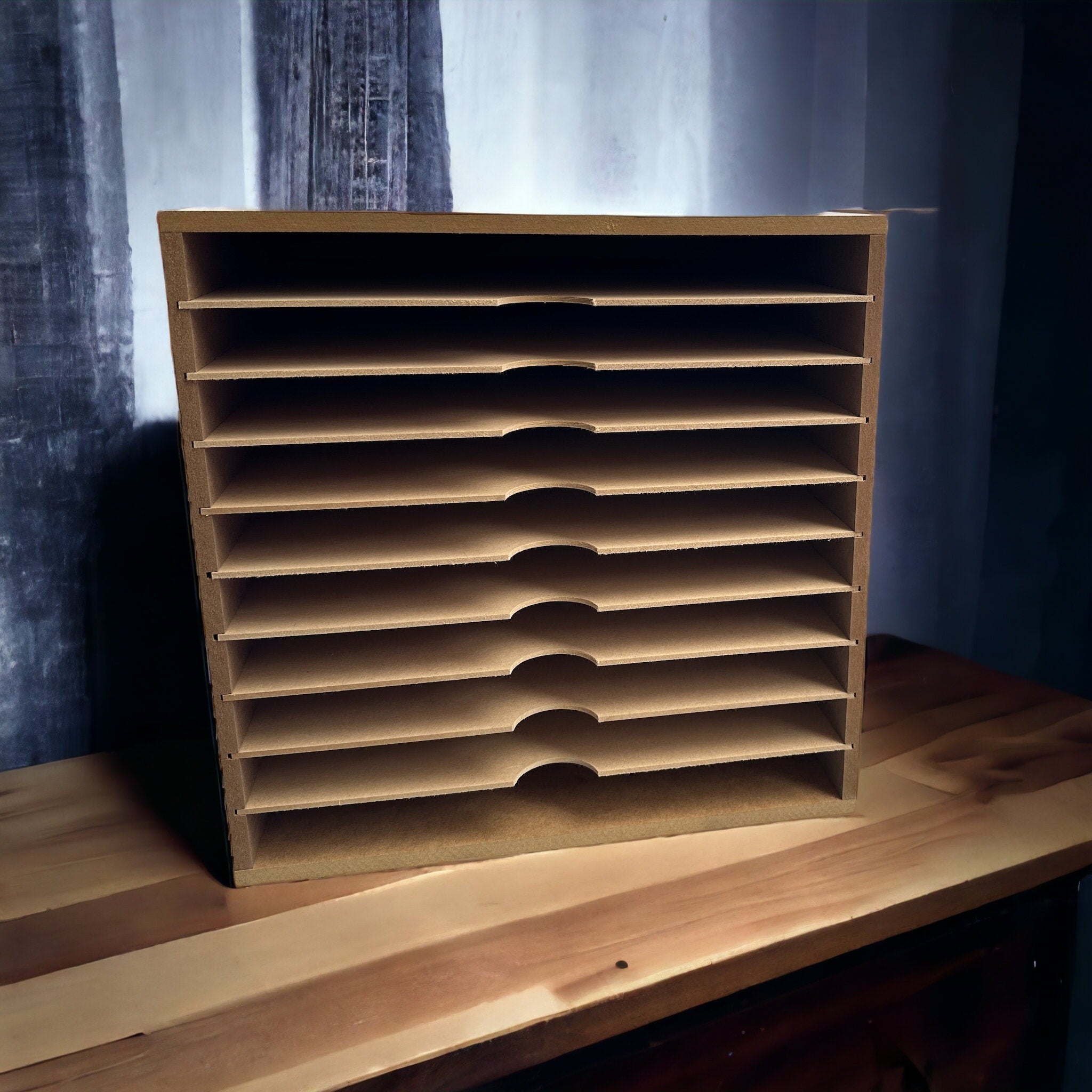 Card Stock Paper Storage Box for 12" x 12" 10 Shelve.