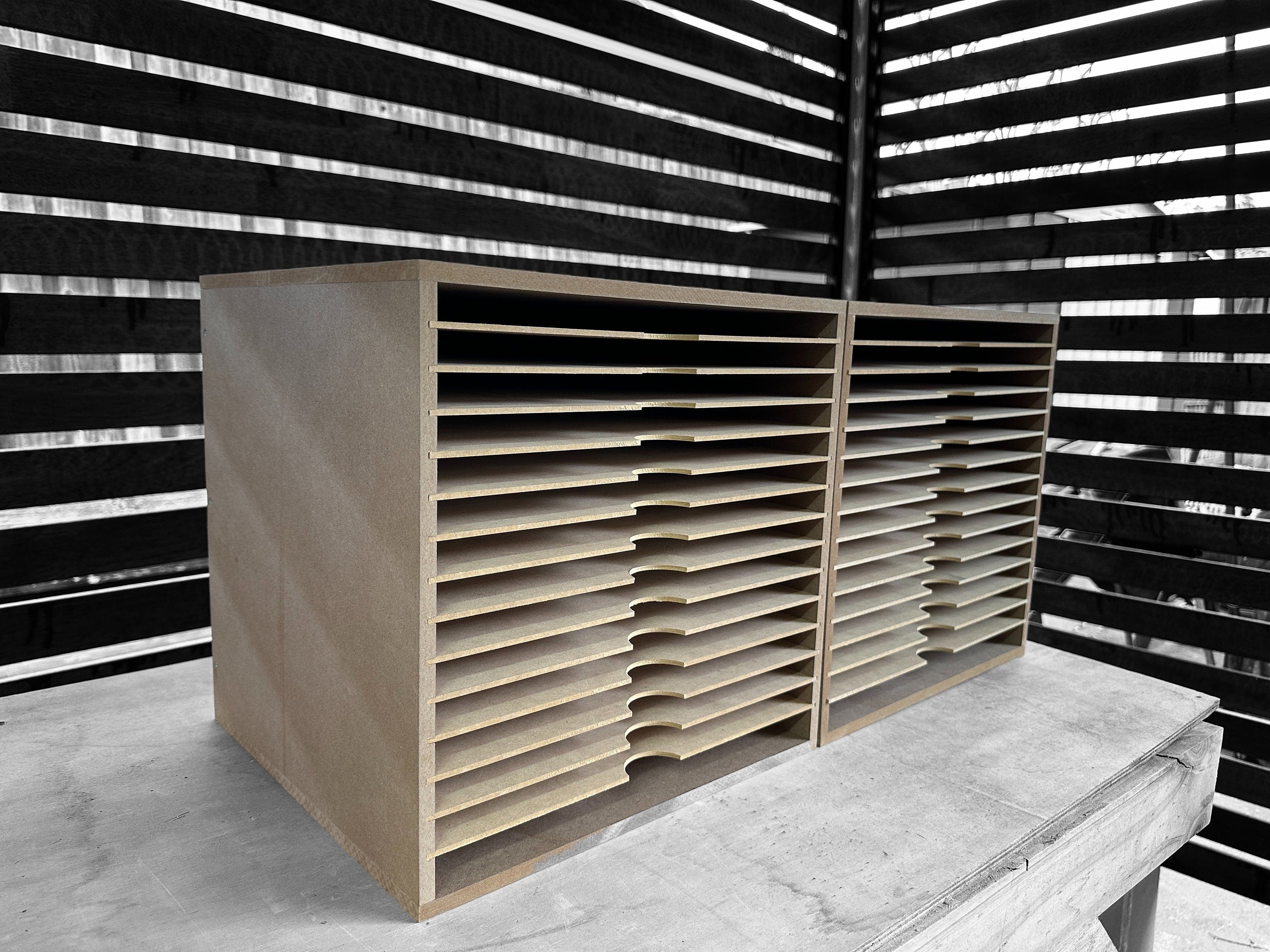 Card Stock Paper Storage box for 12" x 12" 17 Shelves