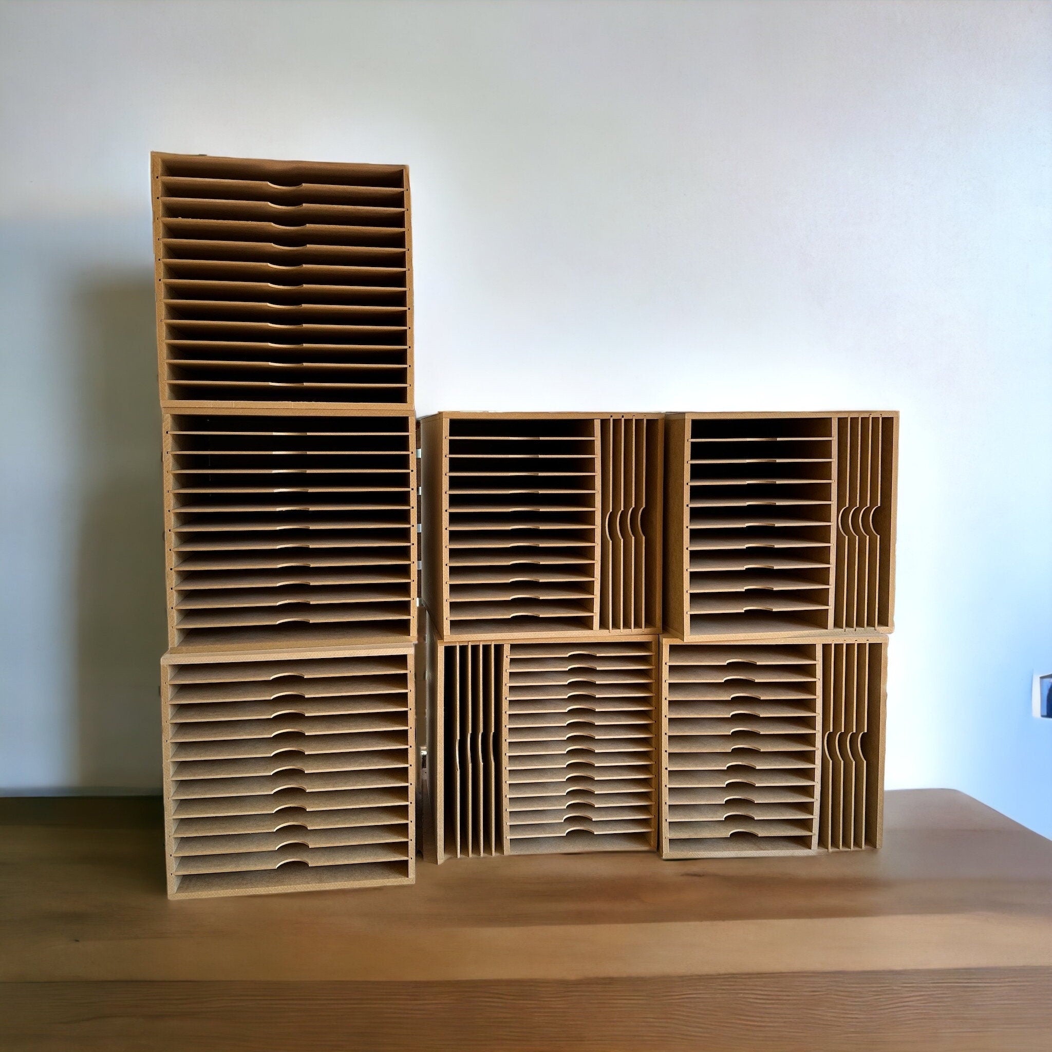 Card Stock Paper Storage Box for 12" x 12" 12 Shelve.