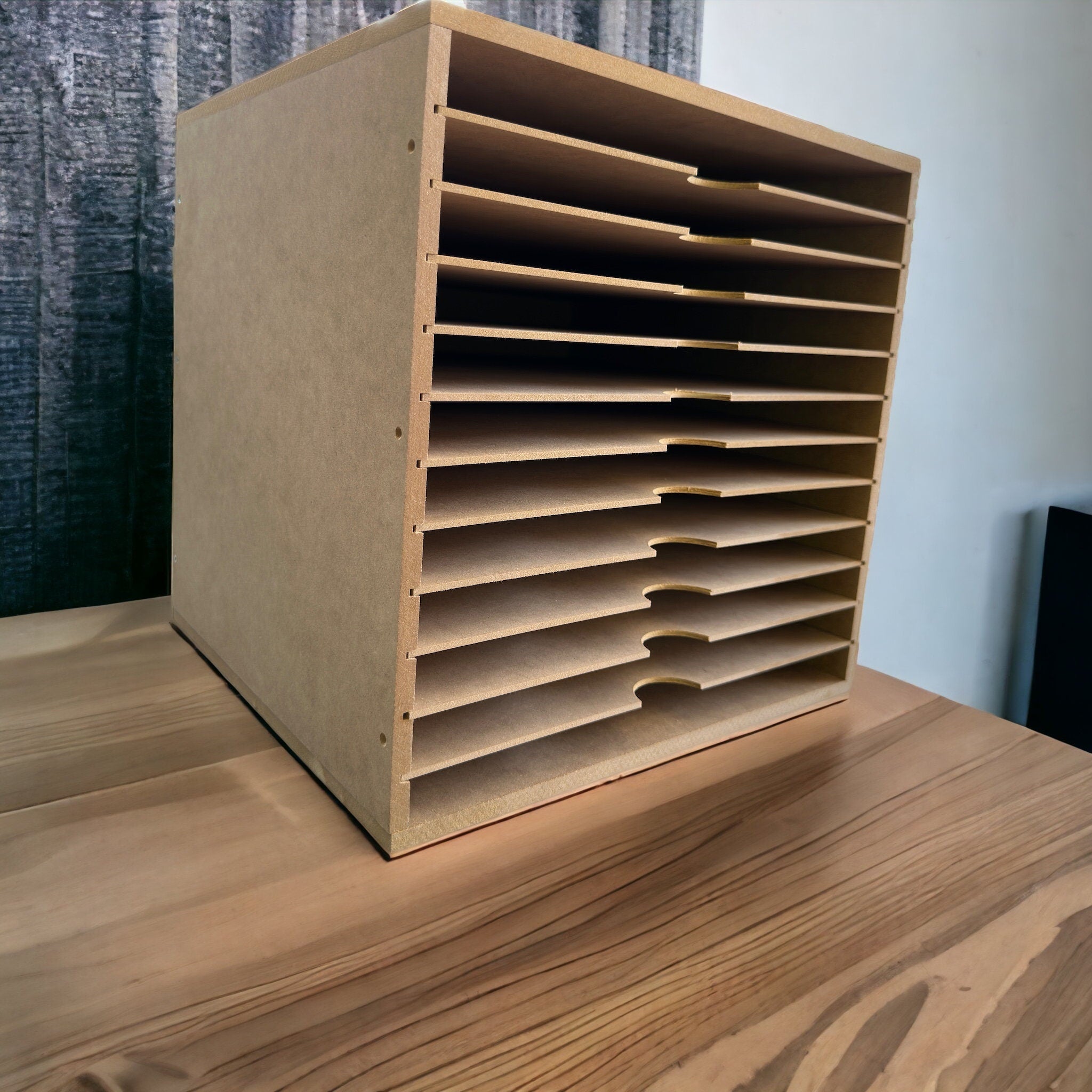 Card Stock Paper Storage Box for 12" x 12" 10 Shelve.