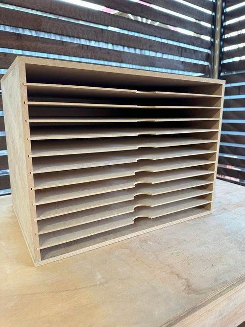 A3 Paper Storage Box 12 Shelve Unit.